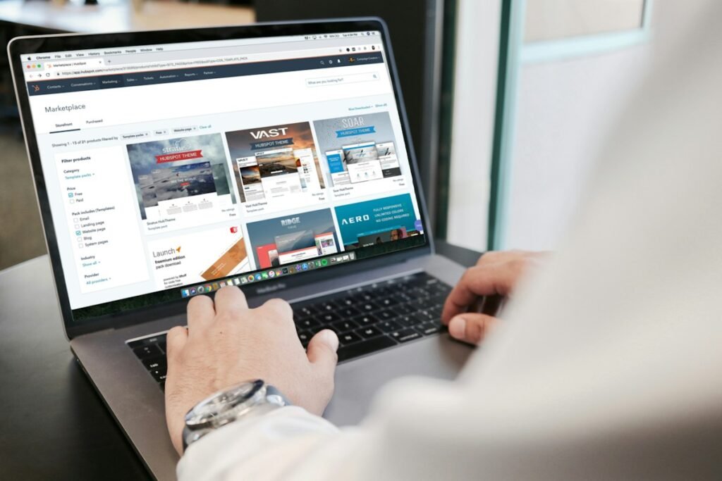 Business procurement team at laptop, illustrative stock photography