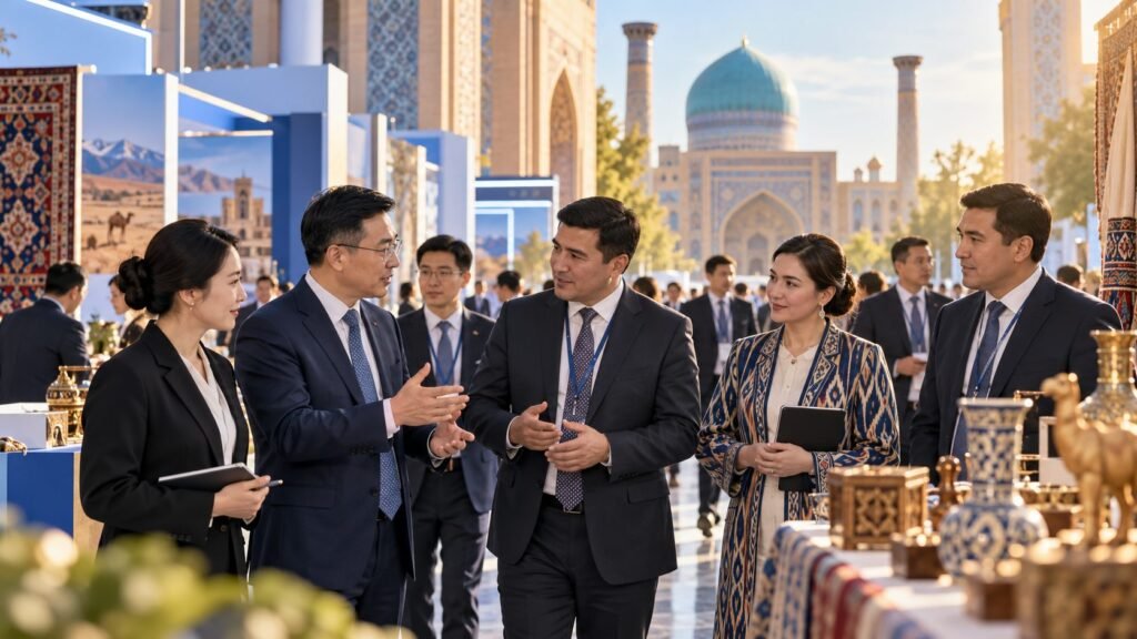 Illustrative visual for central asian business summit networking