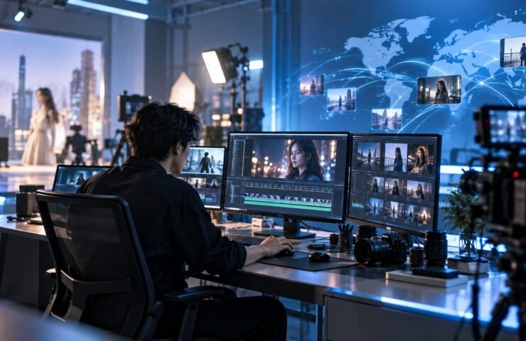 Illustrative visual for cinematic global content studio